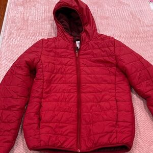 Cat & Jack Cherry Red Puffer Jacket